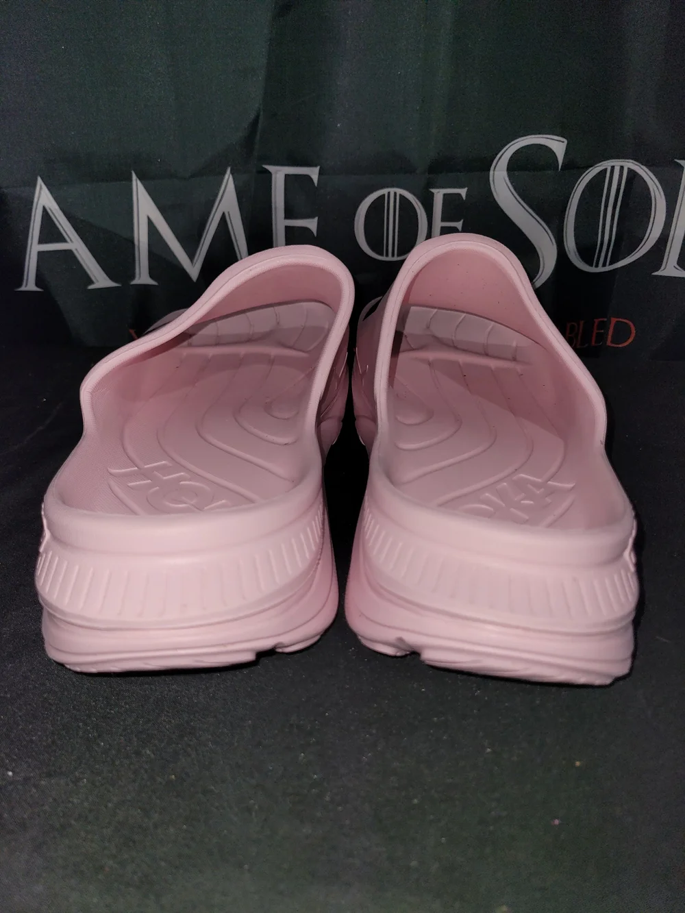 Hoka One One Pink Slide Sandals - Lightweight Comfort